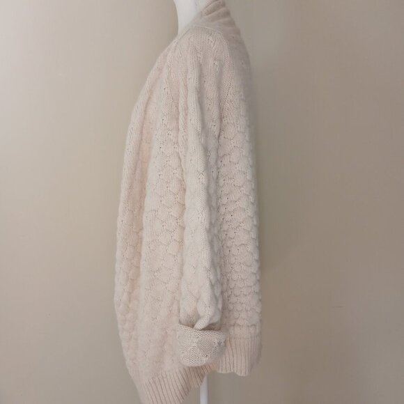 Zadig & Voltaire Daphnee Alpaca Lambswool Blend Open Cardigan Sweater Size S - Picture 4 of 8